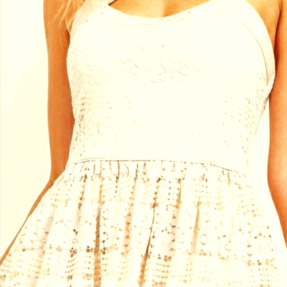 Embroidered floral lace fit and flare mini - Picture 11 of 16